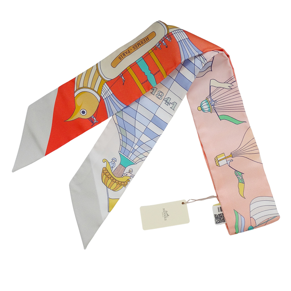 Hermes HERMES Scarf Muffler Twilly Les Folies du Ciel (Madness of the Sky) Wo...